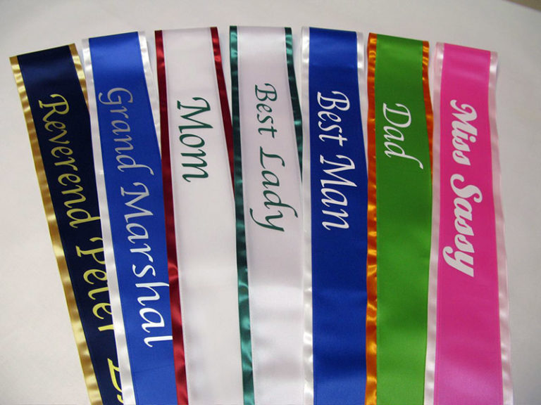 Blank and Lettered Sashes - Rainbows End Sashes