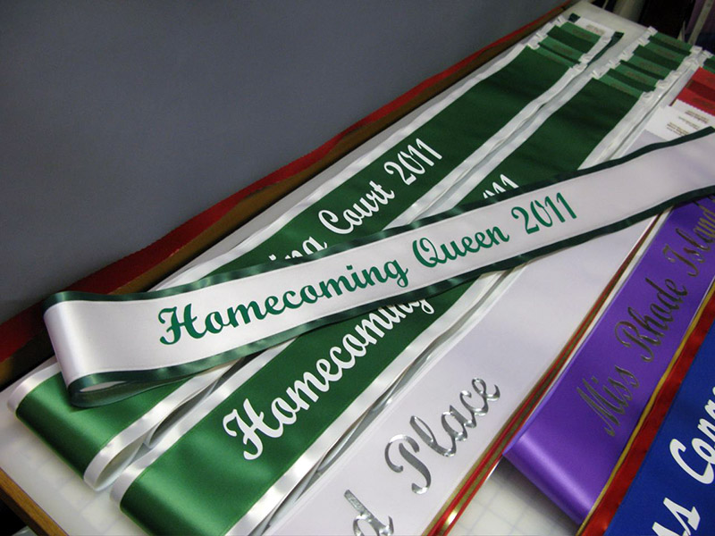 Satin Economy Sash - End Occasion All Sashes With $26 Border Rainbows Lettered