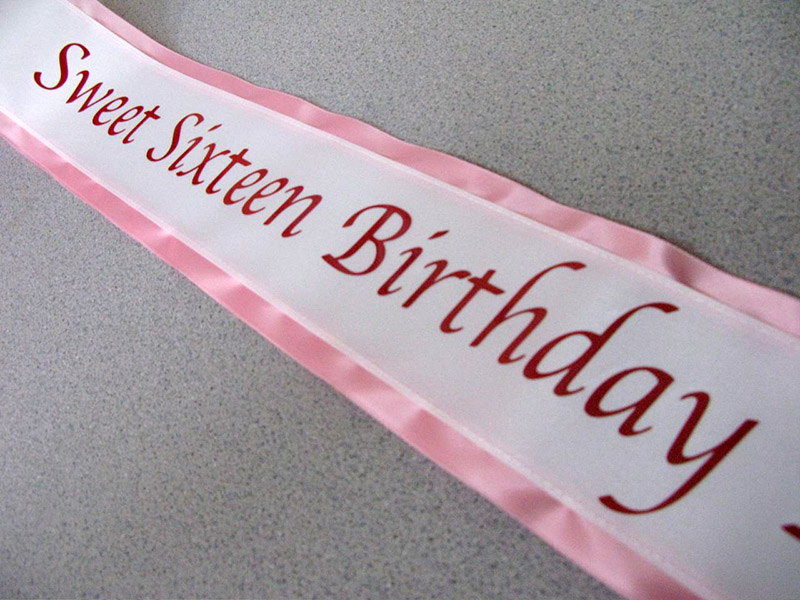 - Sashes Economy Rainbows Border Sash With $26 All Satin End Lettered Occasion